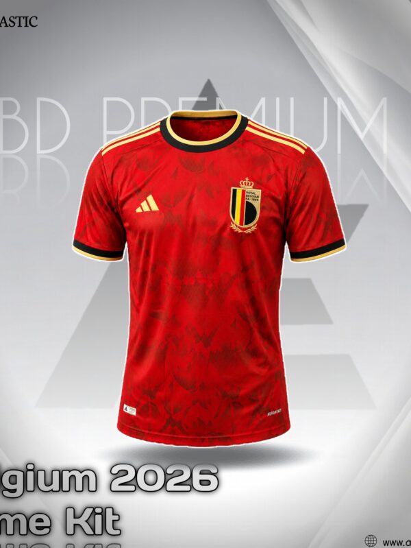 Belgium Home WC 26 Jersey | 5-Star Football Fan Wear