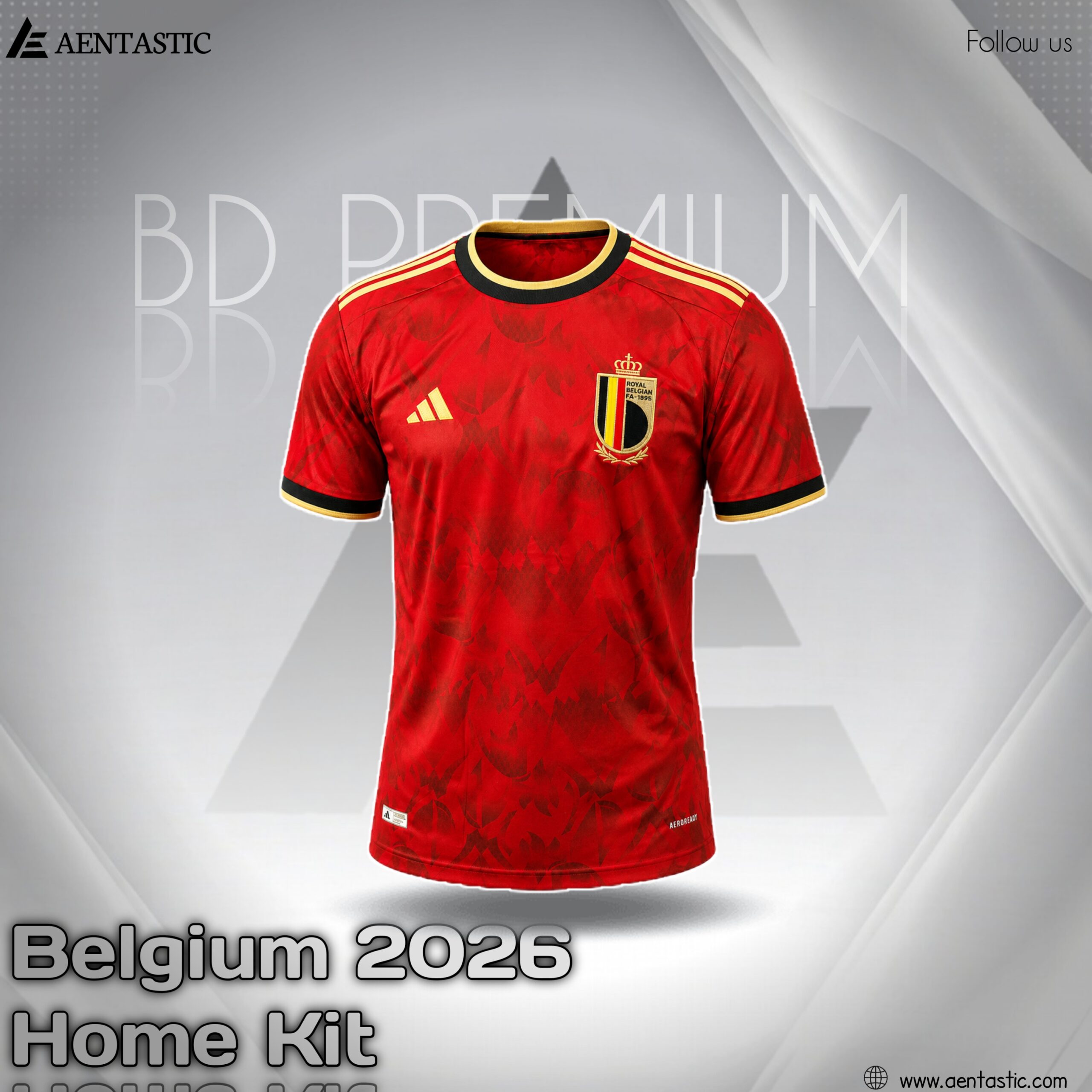 Belgium Home WC 26 Jersey | 5-Star Football Fan Wear